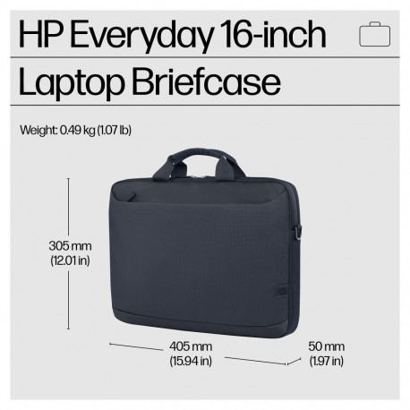 "HP Everyday 16-inch Laptop Briefcase Odyssey Grey"