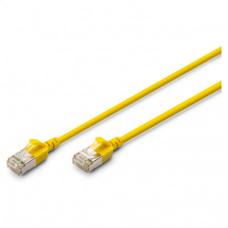 "DIGITUS Patchkabel CAT 6A F/FTP Slim 0,30m gelb"