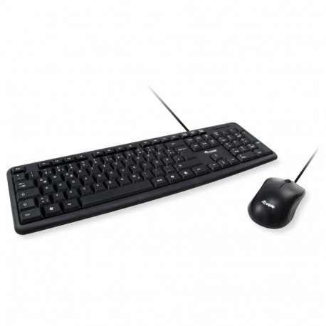 "Equip Kabelgebundene Kombi Keyboard+Mouse. schwarz. portugie"