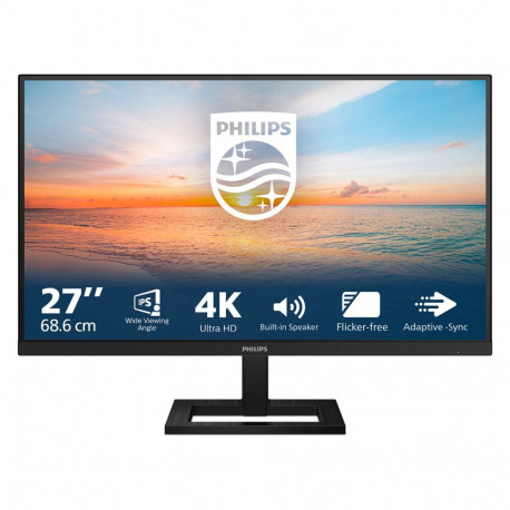 "68,6cm/27"" (3840x2160) Philips 27E1N1800AE 16:9 IPS 4ms 60Hz HDMI DisplayPort VESA Speaker Black"