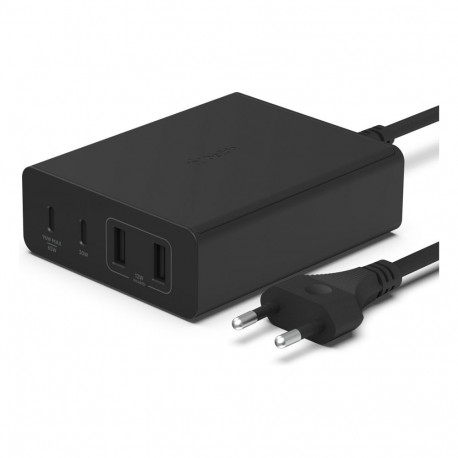 "Belkin 108W 4-Port GaN, 2x USB-C, 2x USB-A, 2m Netzkabel, blk"