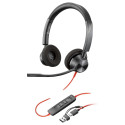 HP Poly Blackwire 3320 stereo USB-C peakomplekt + USB-C/A adapter (213934-01)