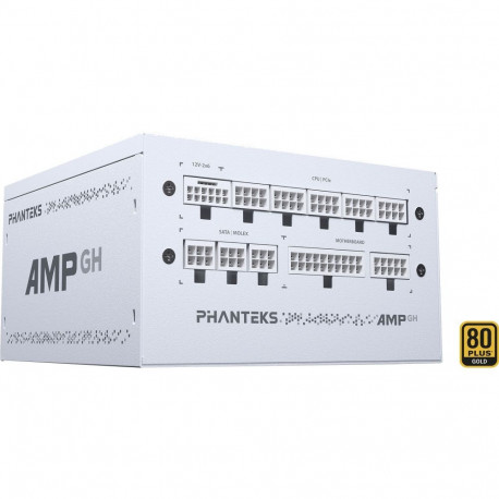 AMP toiteplokk GH ATX3.1 1x 12-Pin High Power GPU 3x PCIe kaablihaldus 750W, valge