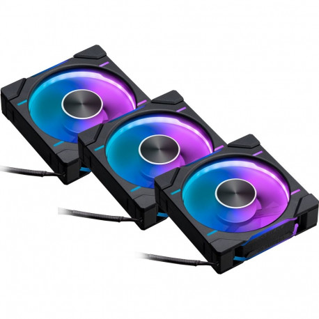 D30-120 PWM Reverse DRGB (schwarz, 3er Pack, 120 mm)