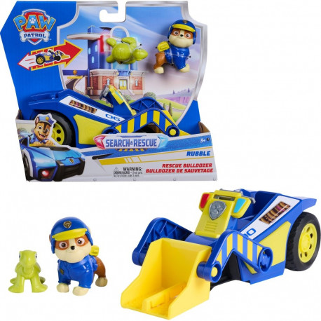 Spinmaster Paw Patrol - Search & Rescue: Rubbles rescue bulldozer with 2 figures