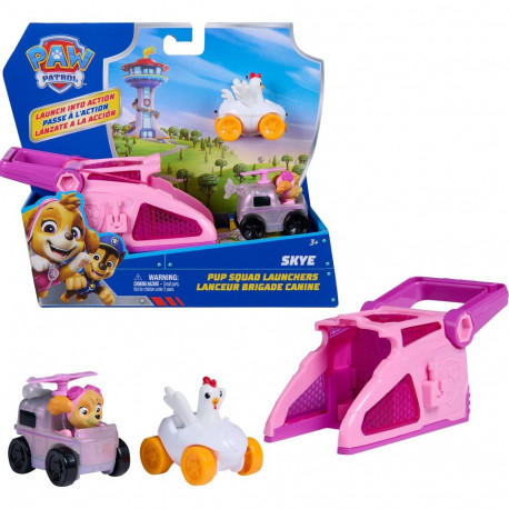 Spinmaster Paw Patrol - Pup Squad Launcher with Skye and Henrietta vehicles