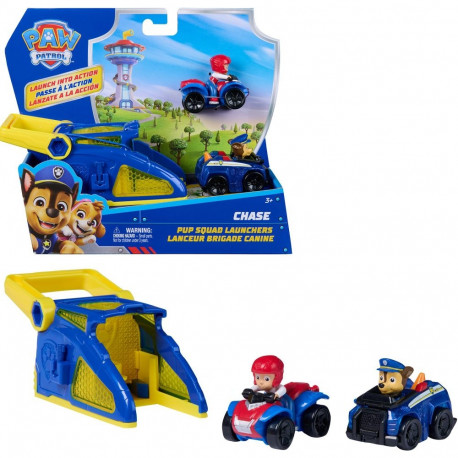Spinmaster Paw Patrol - Pup Squad Launcher with Chase and Ryder vehicles