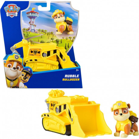Spinmaster Paw Patrol - construction vehicle with Rubble toy figure