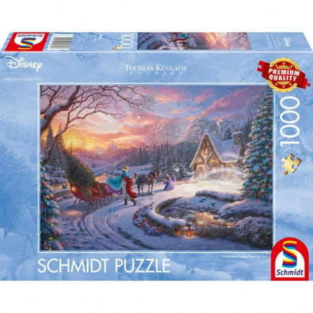 Schmidt Spiele Thomas Kinkade Studios: Disney Dreams Collection - Cinderella Bringing Home the Tree 