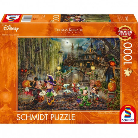 Schmidt Spiele Thomas Kinkade Studios: Disney Dreams Collection - Mickey & Minnie Halloween Fun (100