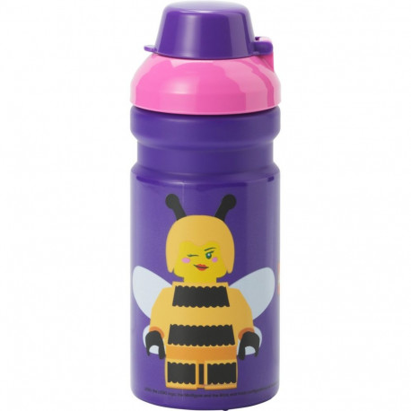 Room Copenhagen LEGO drinking bottle Bee (purple/pink, 0.39 liters)
