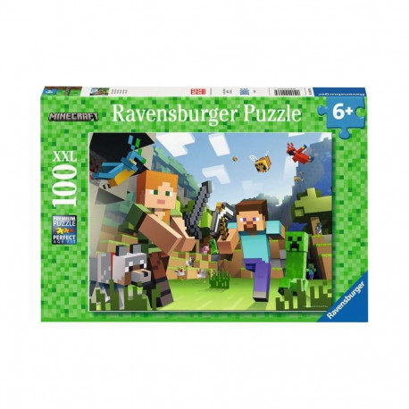 Ravensburger children's puzzle Minecraft - Steve and Alex (100 pieces)