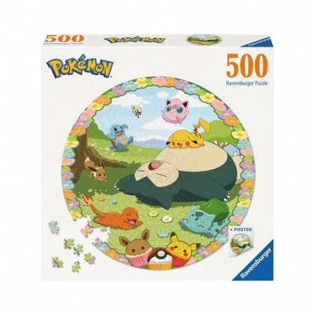 Pusle 500-osaline lilleliste Pokémonidega