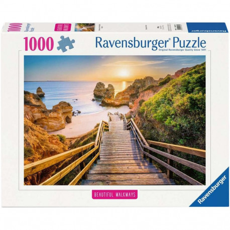 Ravensburger Puzzle Beautiful Walkways - Wooden Stairs to Praio do Camillo (1000 pieces)