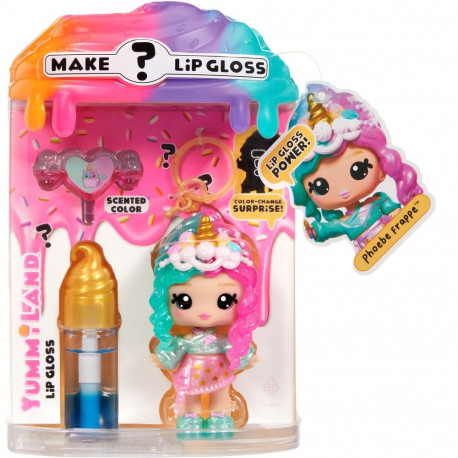 Yummiland Lip Gloss Doll: Mystery Color Change - Phoebe Frappe