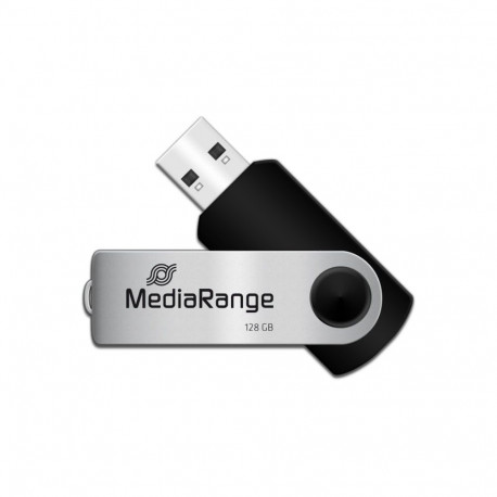 MediaRange Flexi-Drive 128 GB (black/silver, USB-A 2.0)
