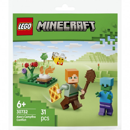 Minecraft komplekt 30732 Alexi kohtumine lõkke ääres (polükott)