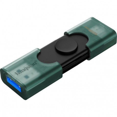 DataTraveler Duo 128GB (grün/schwarz, USB-A, USB-C)