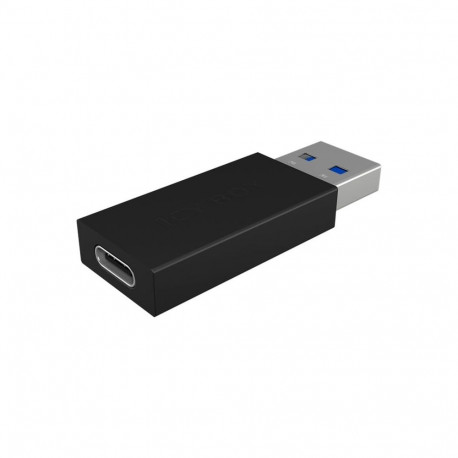 USB 3.2 Gen 2 adapter IB-CB015 USB-A pistik > USB-C pesa, must