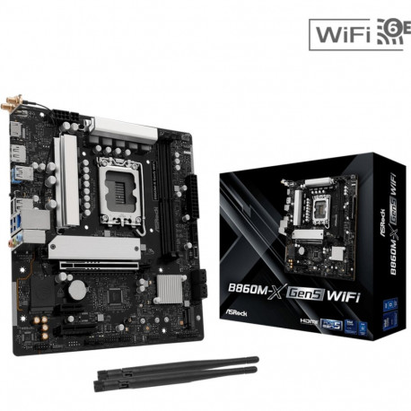 emaplaat B860M-X GEN5 WiFi, must/hõbedane