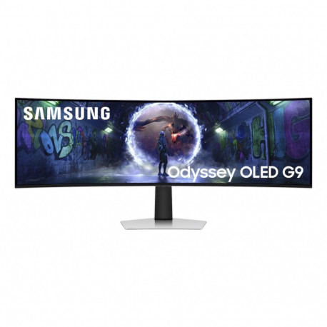Samsung Odyssey S49DG934SU QD-OLED (124 cm (49 inches), silver, DQHD, curved, HDMI, DP, micro-HDMI, 