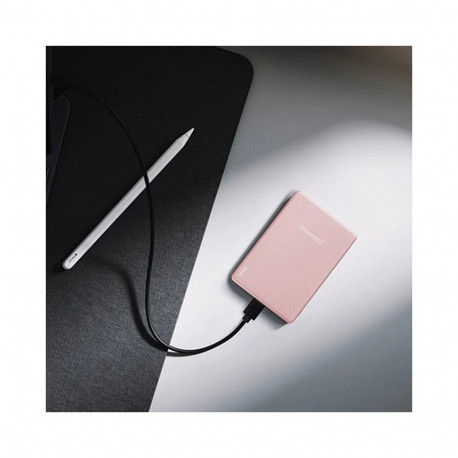 Intenso Magnetic Wireless Power Bank MW5000 Rosé (pink, 5,000 mAh, MagSafe, PD)