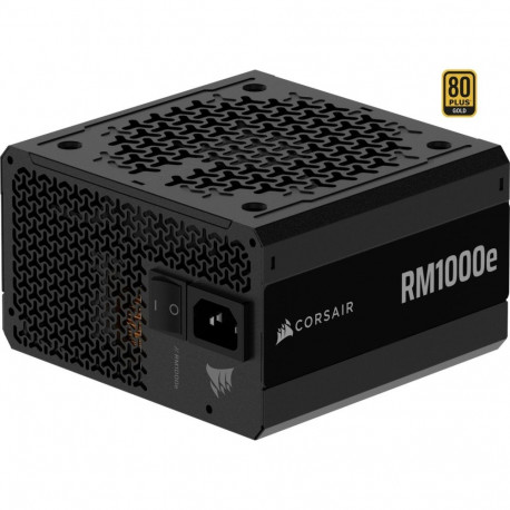 Corsair RM1000e (2024) (black, 2x 12 pin high power GPU, 2x PCIe, cable management, 1000 watts)