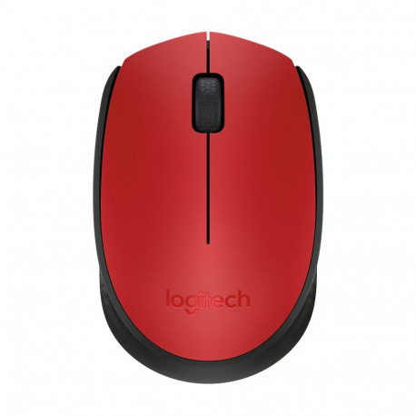 M171 Wireless (rot, 3 Tasten, für Links- und Rechtshänder, kompatibel mit PC/Mac)