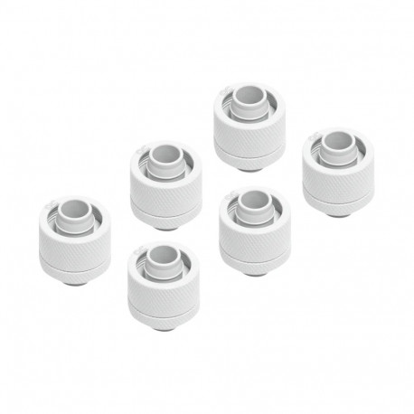 Eiszapfen 16/10mm Anschraubtülle G1/4 - White Sixpack (weiß, für weiche Schläuche (PVC, Silikon, Neo