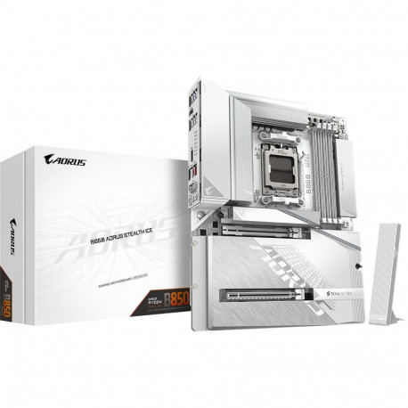 AORUS B850 STEALTH ICE, valge