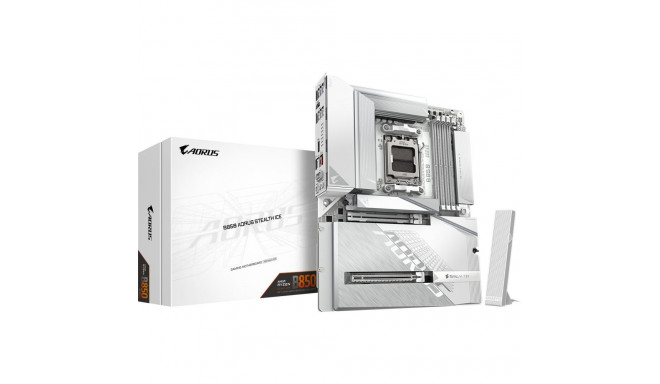 AORUS B850 STEALTH ICE, valge