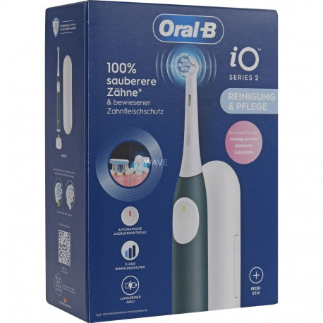 Braun Oral-B iO Series 2 with travel case Forest Green, Electric Toothbrush dark green/white