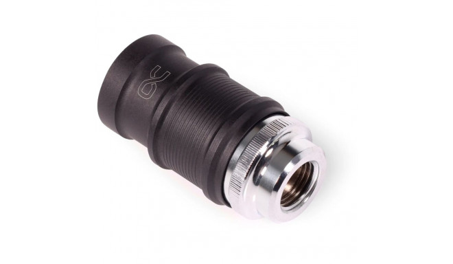Alphacool ES quick release BLH1A PushIn Female IG, connection chrome/black (matt)