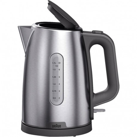 Wasserkocher PurShine WK 1500 GY (edelstahl/grau, 1,7 Liter, 2.200 Watt)