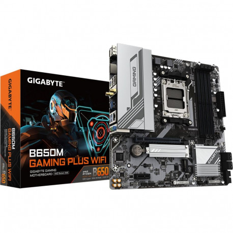 B650M GAMING PLUS WIFI, must/hõbe