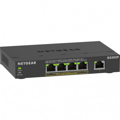 Netgear GS305P, Switch (black)