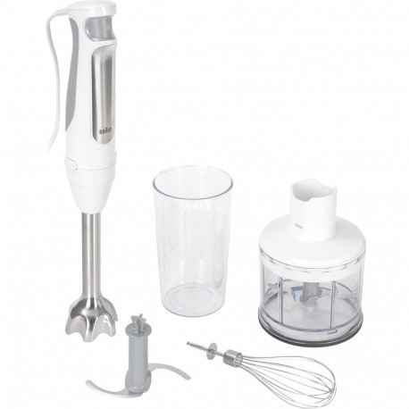 Braun MultiQuick 7 hand blender MQ 7035I (white/stainless steel, 1,000 watts, with chopper and whisk