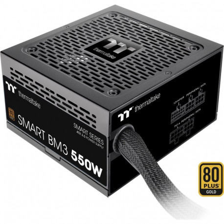 SMART toiteplokk BM3 550W 1x 12VHPWR 2x PCIe kaablihaldussüsteem, must