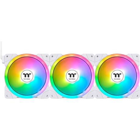 SWAFAN EX12 ARGB Sync PC Cooling Fan White TT Premium Edition (weiß, 3er Pack, 120 mm)