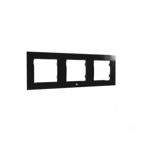 Shelly Wall Frame 3, Cover (black, for Wall Switch)