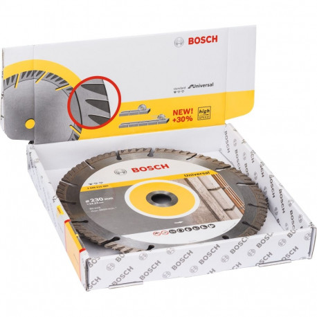 Bosch diamond cutting disc Standard for Universal, 230mm (10 pieces, bore 22.23mm)