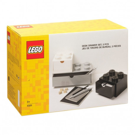 LEGO Schreibtischschubladen 3er-Set (weiß)