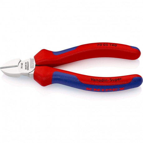 KNIPEX side cutters 70 05 140, cutting pliers (red/blue, length 140mm)