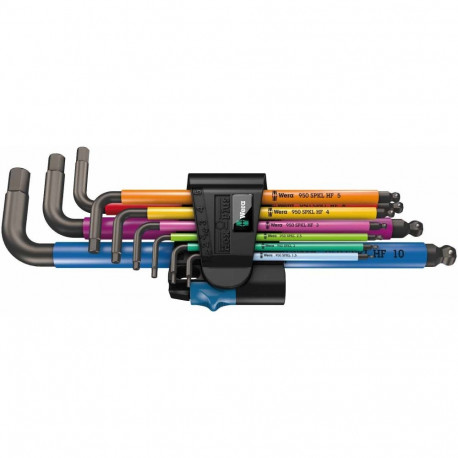 Winkelschlüssel-Satz 950 SPKL/9SM N HF (schwarz, 9-teilig, mit Halteclip)