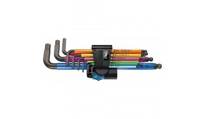 Winkelschlüssel-Satz 950 SPKL/9SM N HF (schwarz, 9-teilig, mit Halteclip)