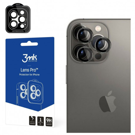 Kaamera kaitseklaas 3MK iPhone 15 Pro Lens Pro, grafiit