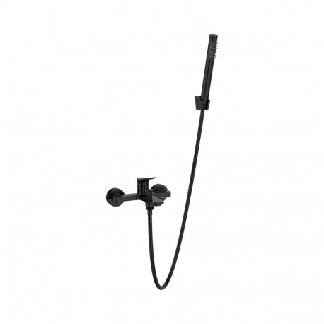 BATH MIXER NESTOS WITH SHOWER SET BLACK