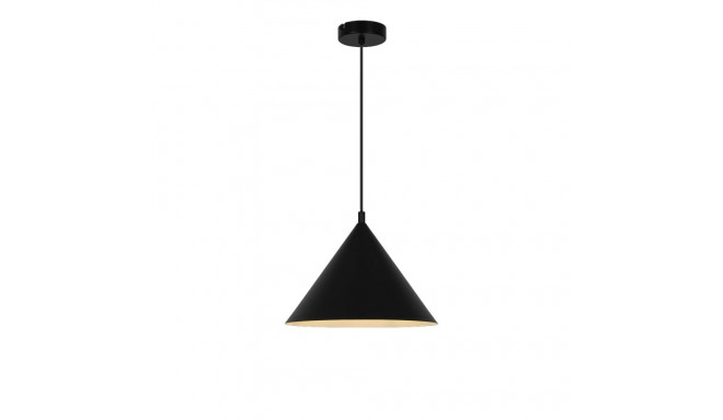 ripatsvalgusti kolmnurk E27 must