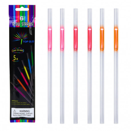 Fluorestseeruvad pimedas helendavad pulgad Neon Stick, 6 tk