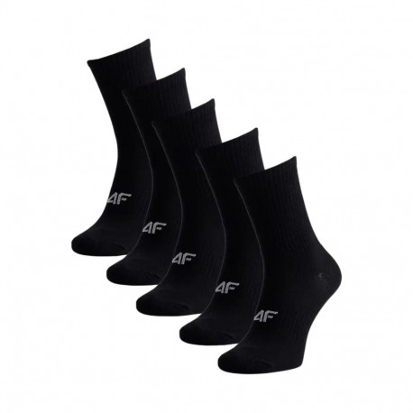 Skarpety męskie 4F M481 5pak głęboka czerń 4FWMM00USOCM481 20S 43-46